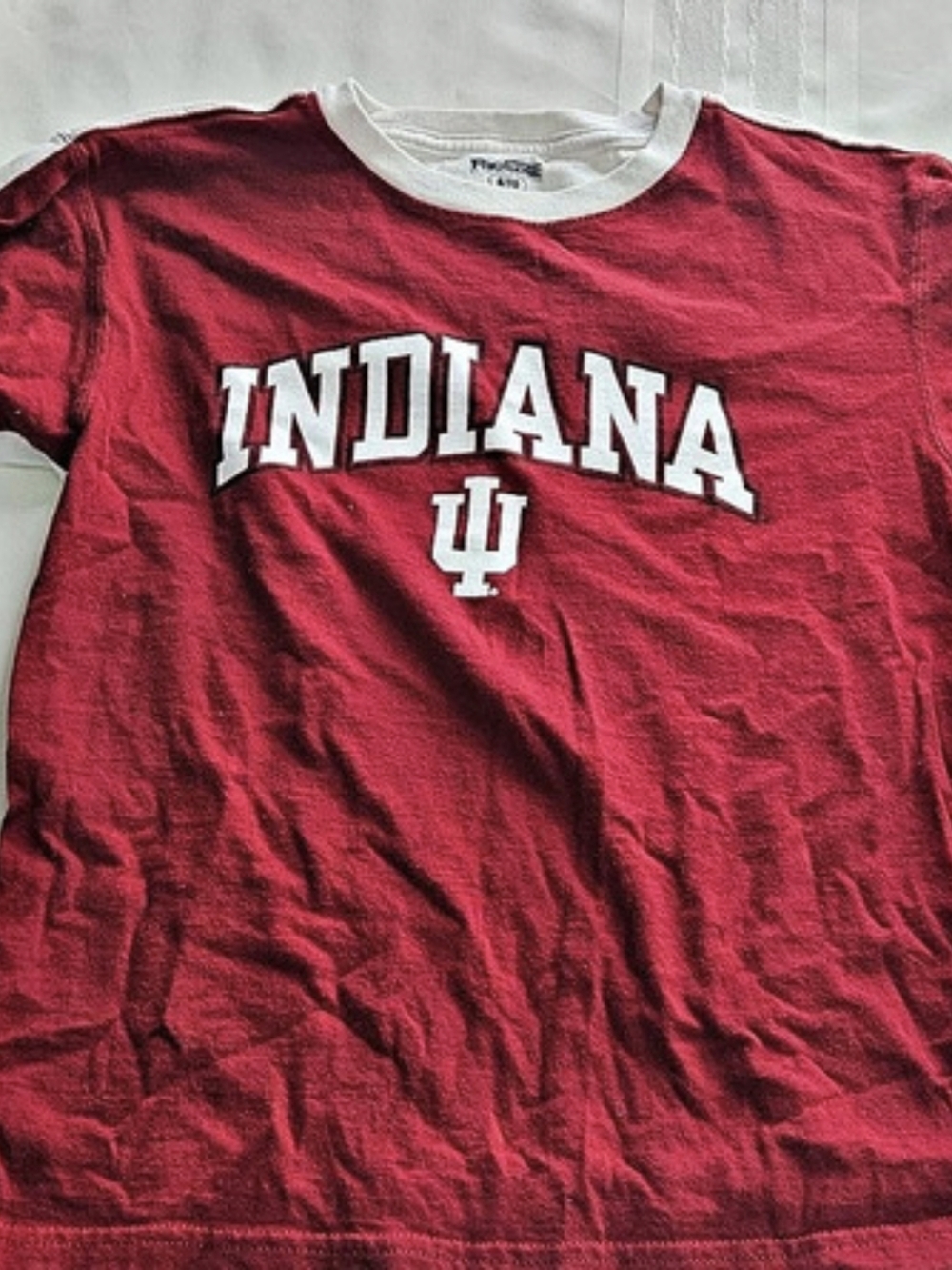 ProEdge Boys Red & White IU Graphic Tee Size 8/10
